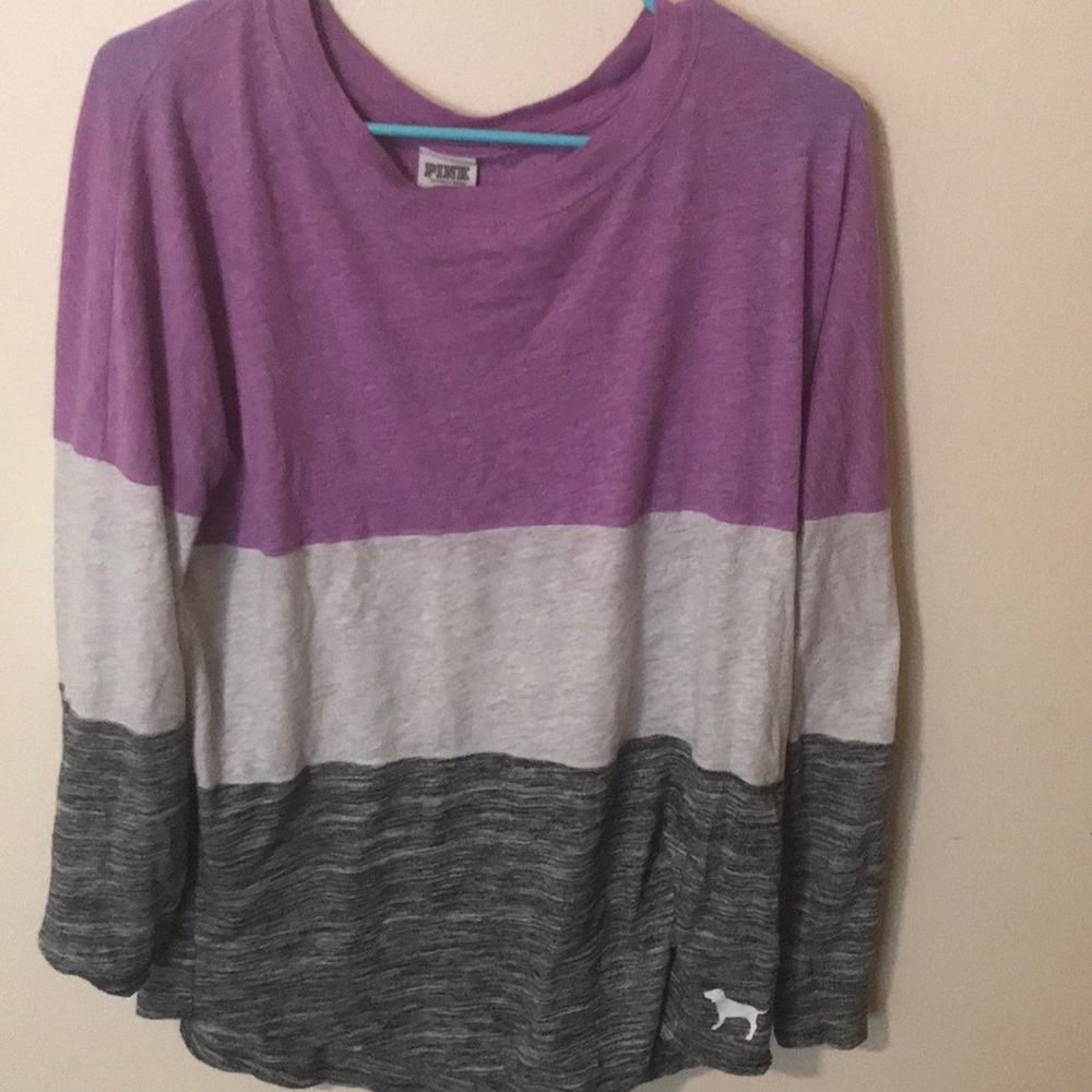A PINK light pullover sweater
